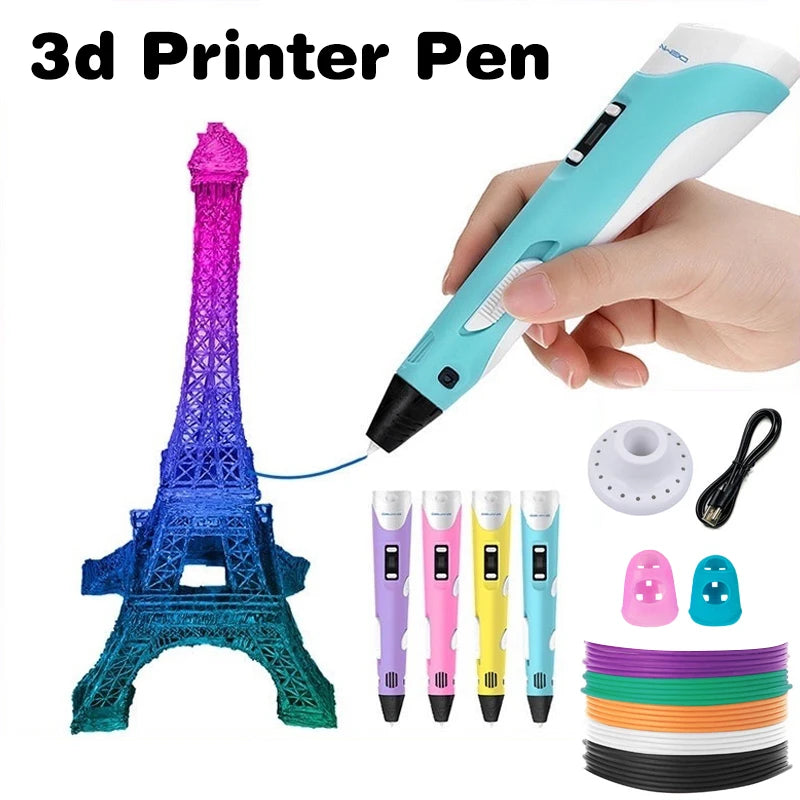 3D Printing Pen Digital Display Intelligent Making Doodles Graffiti Qme