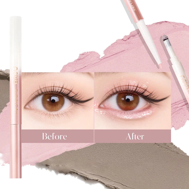 Dual-ended Eye Contour Under-eye Highlighter Pen Matte Shimmer Qme