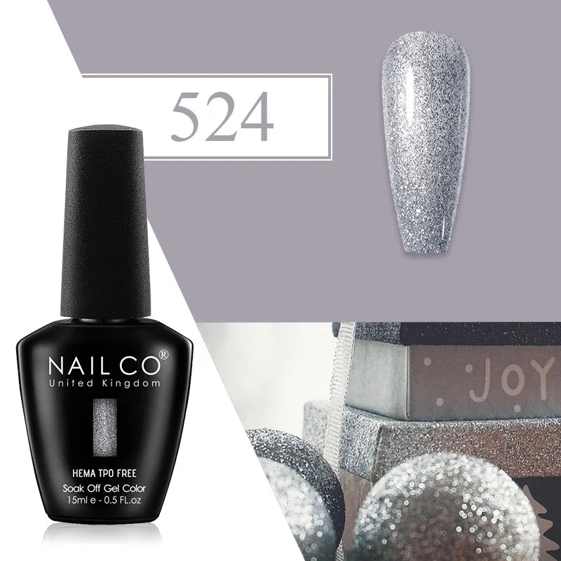 NAILCO Plum Gel Nail Polish Matte Coat Autumn Winter Semi Permanent