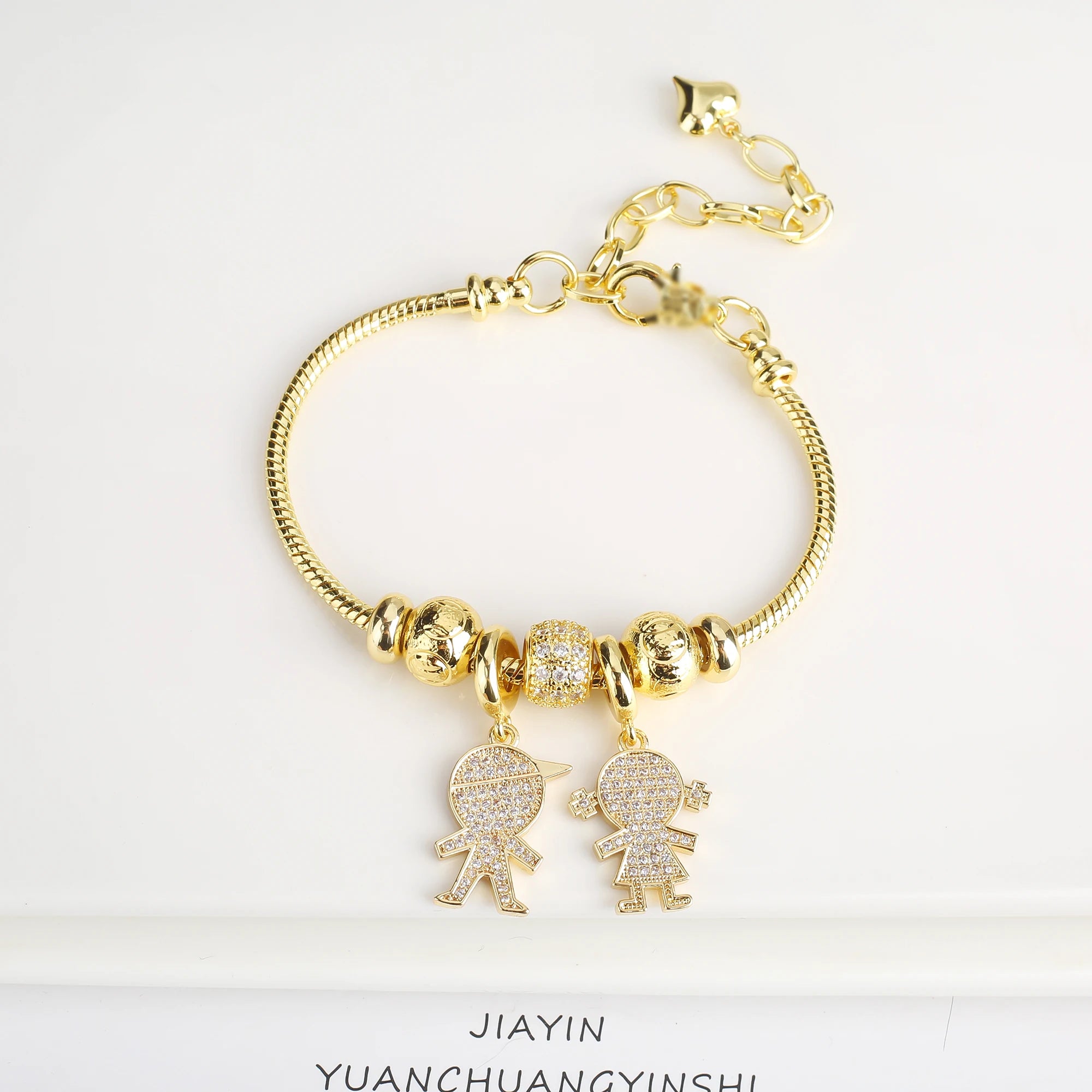 New Popular Boys Girls Character Theme Charms Snake Chain Bracelet For Women Inlaid Shiny Zircon Birthday Party Jewelry Gifts Qme 6
