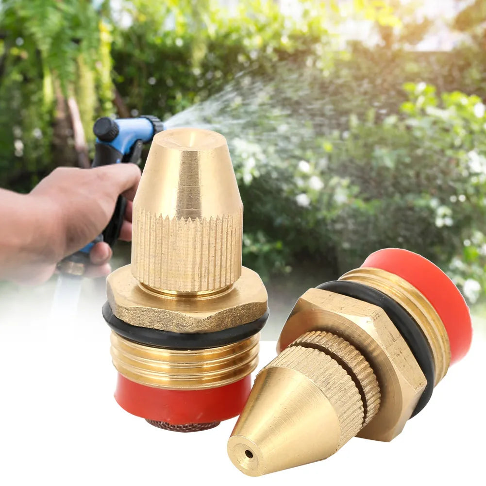 2Pcs G1/2 DN15 Centrifugal Adjustable Sprinkler Garden Irrigation Misting Spray Nozzle Garden Accessories Misting Nozzle Qme