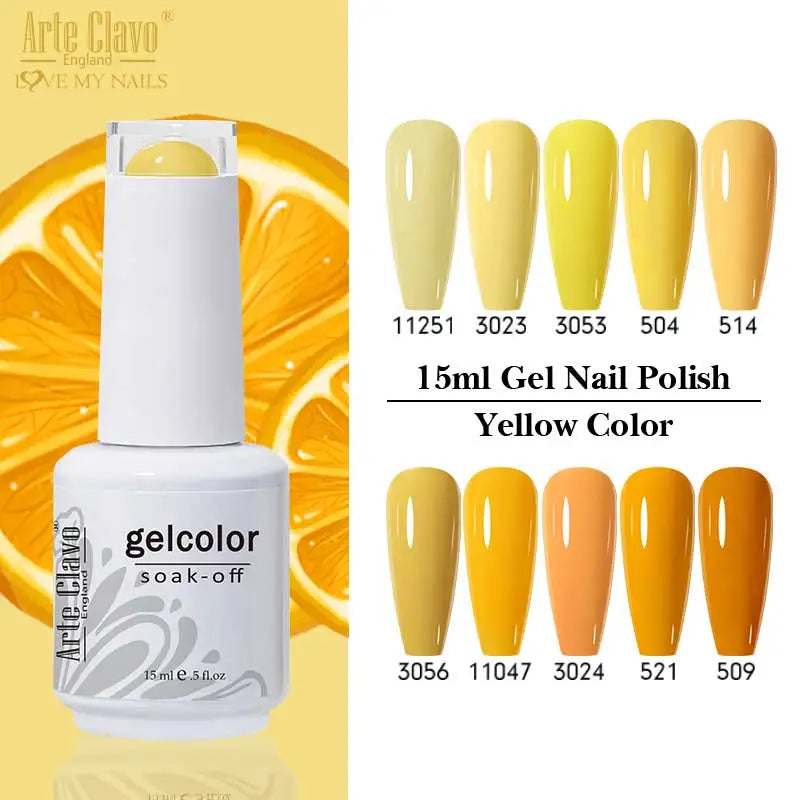 Arte Clavo Gel Varnishes Summer Semi-permanent Nails UV LED Lamp Qme