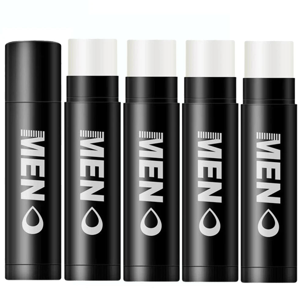 Hydrating Men's Lip Balm Natural Finish 8 Scents Mens Moisturizing Qme