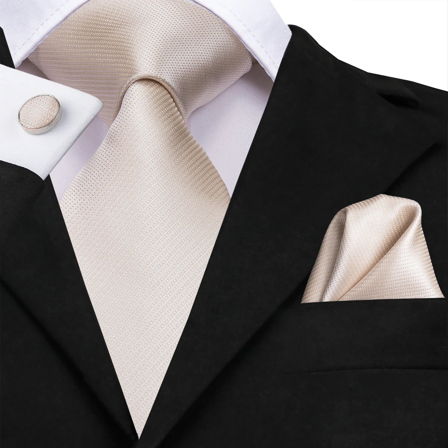 Hi-tie Men's Ties Floral Paisley Handkerchief Cufflinks Tuxedo Qme N-3567