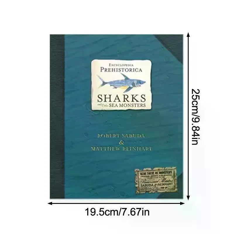 Sharks And Other Sea Monsterss Vivid Illustrations Interactive 3D Sharks Model Book Gift Qme