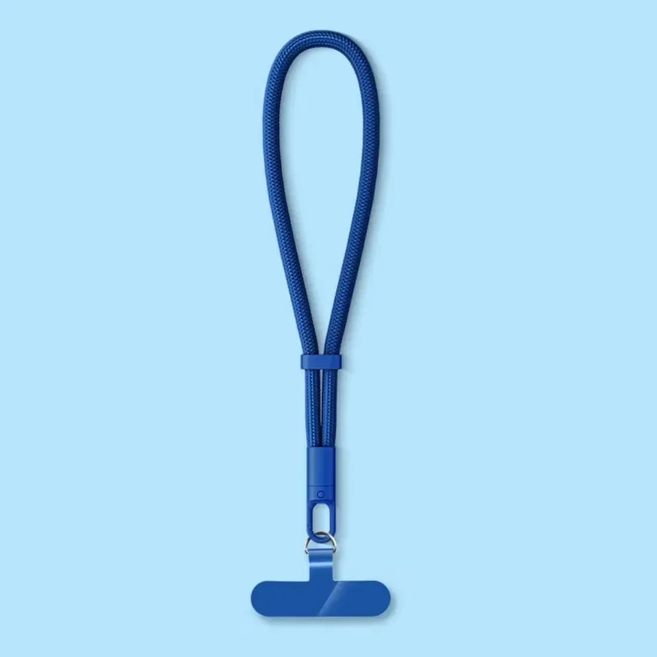 Universal Phone Lanyard with Clip Upgraded Anti-Drop 360° Rotation Adjustable Wrist Strap for All Phone Cases Qme Blue Set