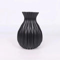 CC11Nordic Flower Vase Imitation Ceramic Plastic Living Room Desktop Qme Black