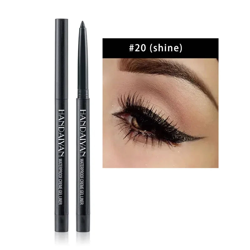 20 Colors Waterproof Matte Eyeliner Gel Long Lasting Professional Sweatproof Non-smudge Multicolor Ultra-fine Eyeliner Pencil Qme 20