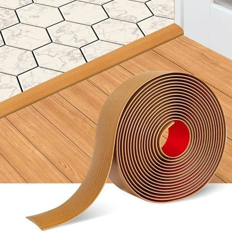 1M Self Adhesive Wood Like PVC Floor Transition Strip Anti Slip Qme