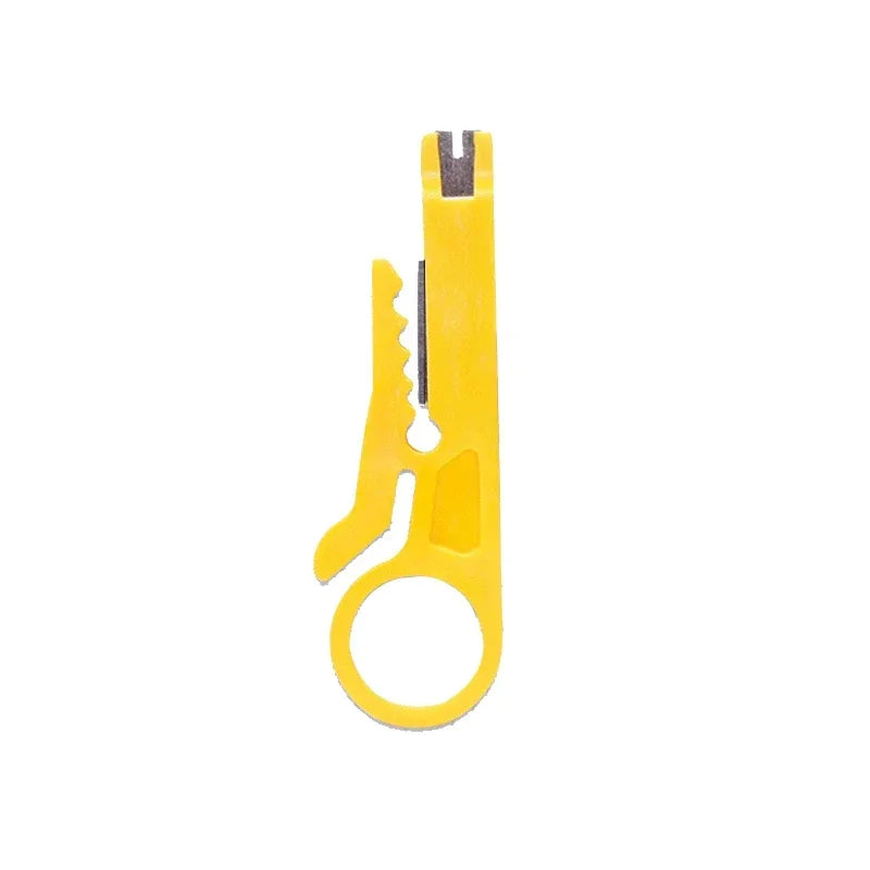 1PC Wire Stripper Knife Crimper Pliers Crimping Tool Cable Stripping Wire Cutter Multi Tools Cut Line Multifunctional Hand Tools Qme YELLOW