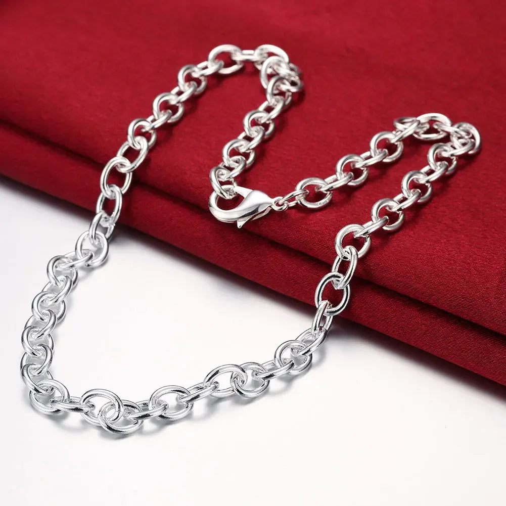 Special Offer Fine 925 Sterling Silver Necklace for Woman Men Fashion Charm 20 Inch Chain Luxury Jewelry Lady Party Wdding Gift Qme Default Title