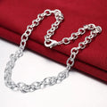 Special Offer Fine 925 Sterling Silver Necklace for Woman Men Fashion Charm 20 Inch Chain Luxury Jewelry Lady Party Wdding Gift Qme Default Title