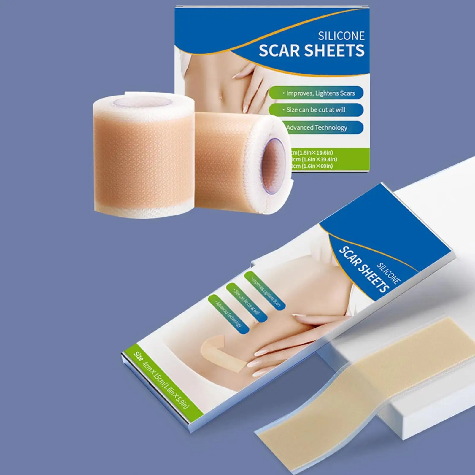 1 roll Silicone Scar Sheets Reusable Breathable Strips Silicone Tape For Scars For Men Women Family Friends Home Indoor Outdoor Qme