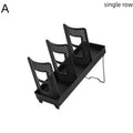 Detachable Multifunction Disposable Paper Cup Holder Single Double Qme single A Black