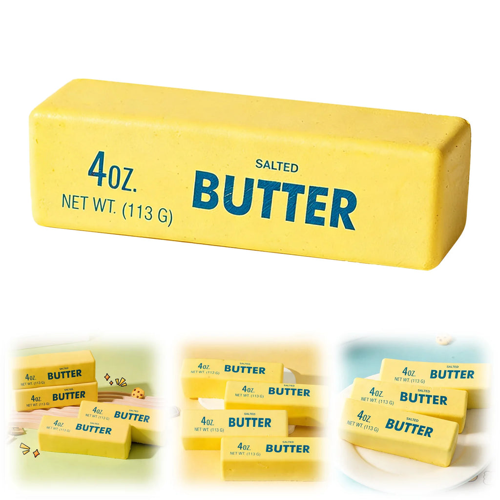 1/2/3PCS Butter Stick Squishy Fidget Toys Elastic Cheese Stick Funny Squeeze Prank Toy Stress Anxiety Relief Game Qme
