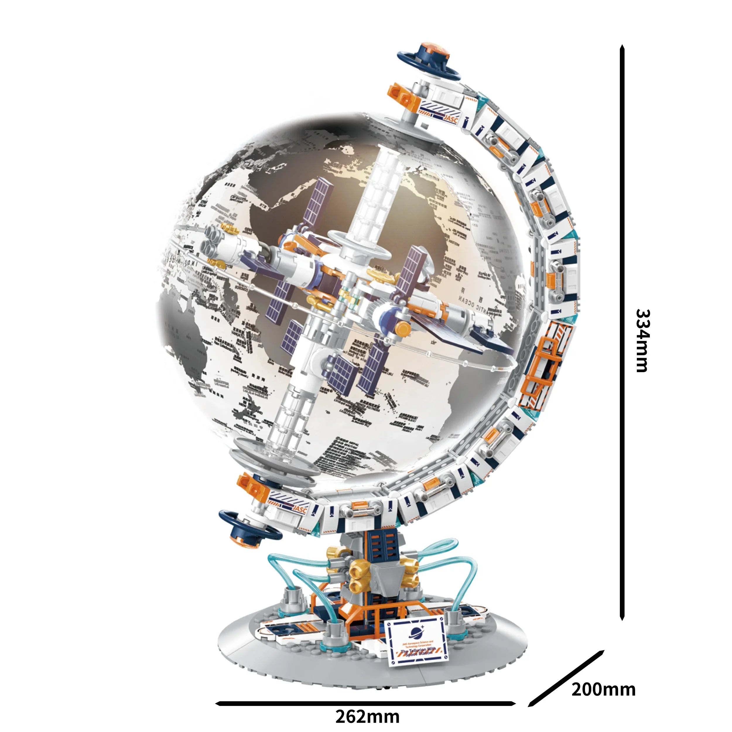 Tellurion Globe Model Building Blocks Bricks Puzzle STEM Assembled Student Educational Science Geology Toy Kid Gift Boy Birthday Qme