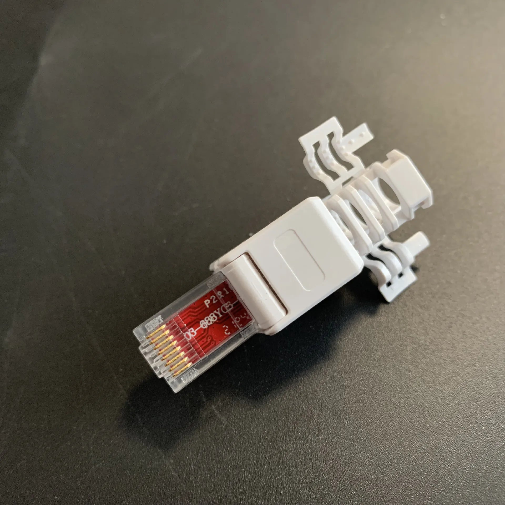5pcs No Crimp Connectors Ethernet Cable Tool-less Crystal Head Plug CAT6 RJ45 Connector Qme
