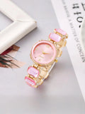 1-piece Women's Watch Fashion Watch Women's Versatile High end Women's Watch Women's Watch Qme Pink No