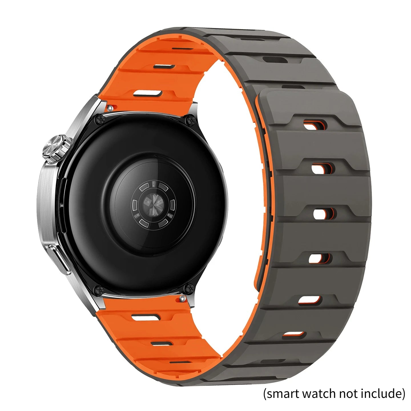 18mm 20mm 22mm Silicone Strap For Huawei GT6 Pro 46mm Magnetic Band For Samsung Galaxy Watch 7 6 5 4 40MM 44MM Qme Gray Orange 20mm Universal band
