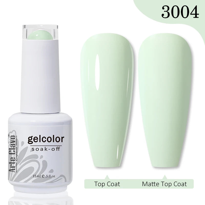 Arte Clavo Gel Nail Polishes Pink Nude Hybrid Lak Manicure
