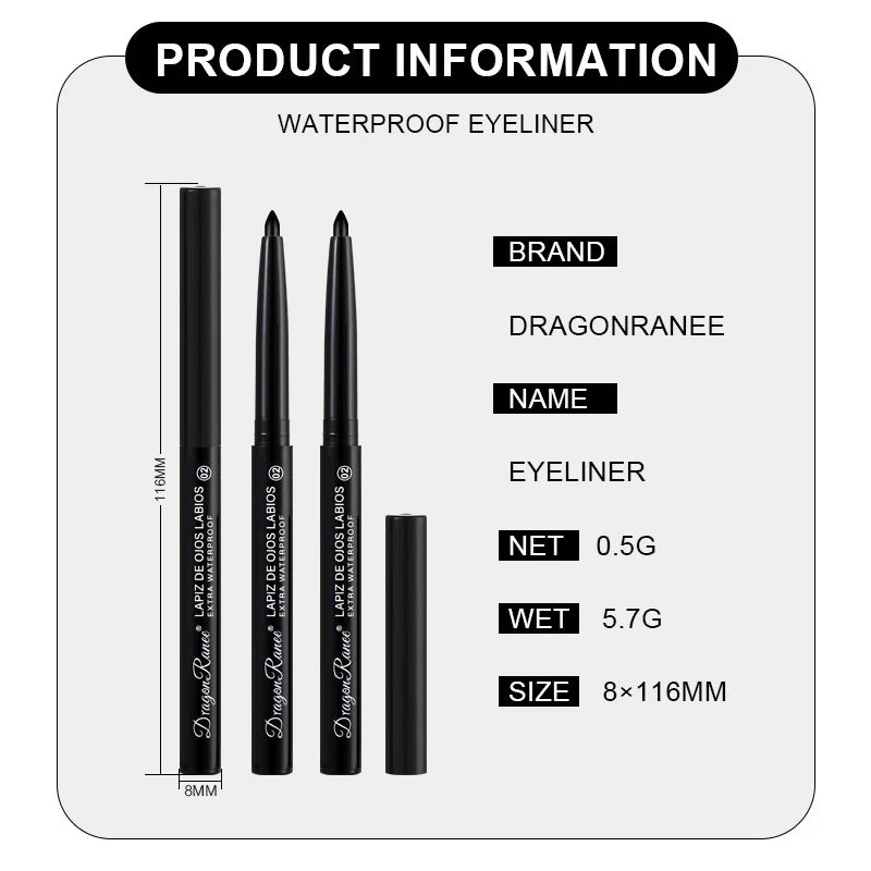 Matte/Pearlescent Eyeliner Gel Pencil Smooth Waterproof White Black Eye Liner Lying Silkworm Pen Cream Makeup for Eyes Qme