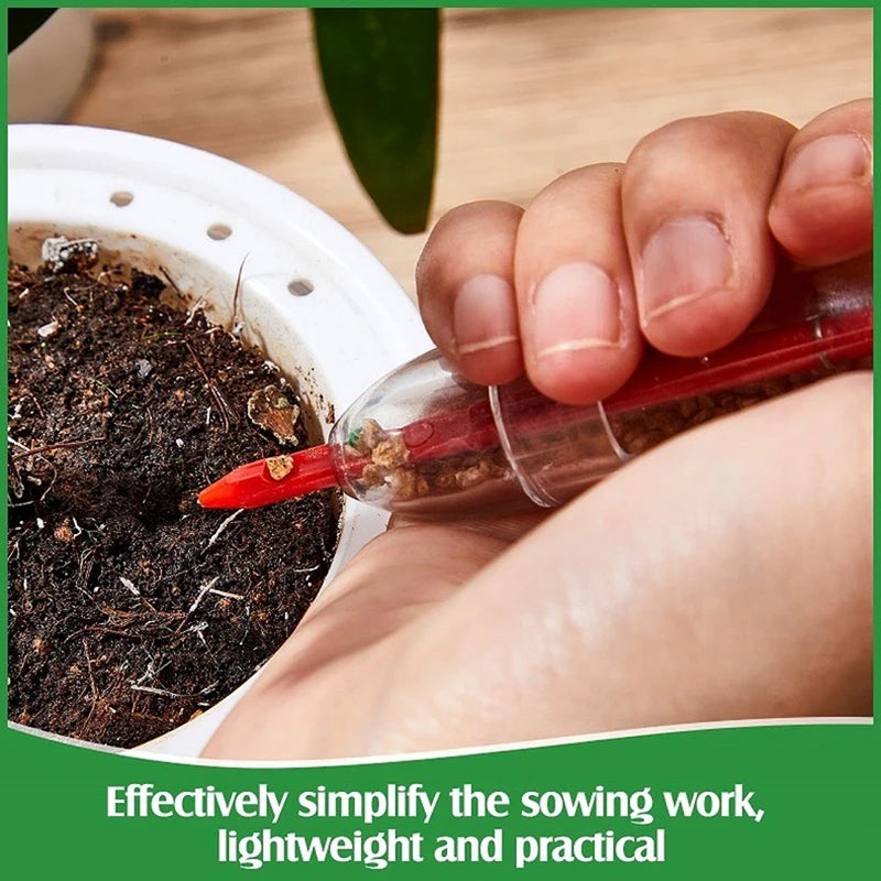 Essential Gardening Supplies Handheld Seed Dispenser Mini Manual Qme