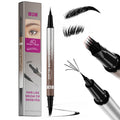 Velvet Wild Eyebrow Pencil Square Angled Brush Multifunction 3D Brow Dye Cream Hairline Anti-smudge Waterproof Eyebrow Tint Pen Qme W680-5