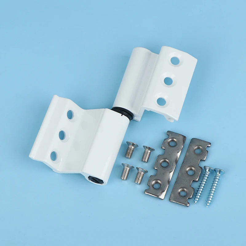 1/2Sets Insulated Broken Bridge Folding Hinge Aluminum Alloy Door And Window Hinge Furniture Hardware Accessories Qme white 1pc