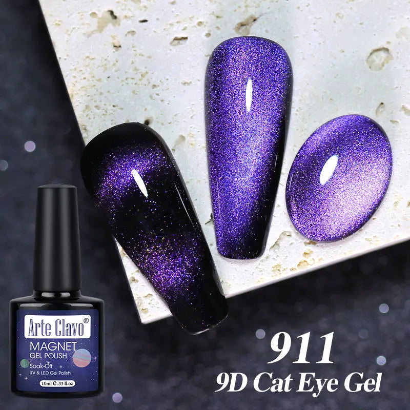 Arte Clavo Auroras Cat Eye Magnetic Gel Unicorn Shining Transparent