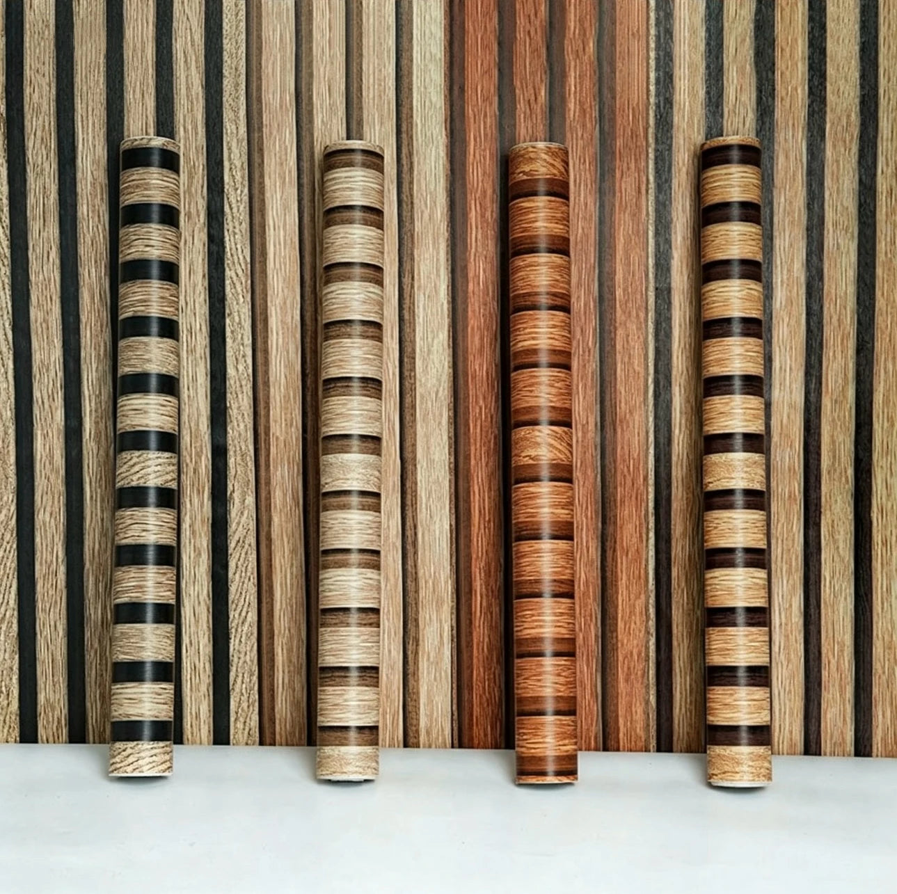 Wood Grain Striped Self Adhesive Waterproof Wallpaper for Bedroom Living Room Kitchen TV Background Wall Sticker Wallcovering Qme