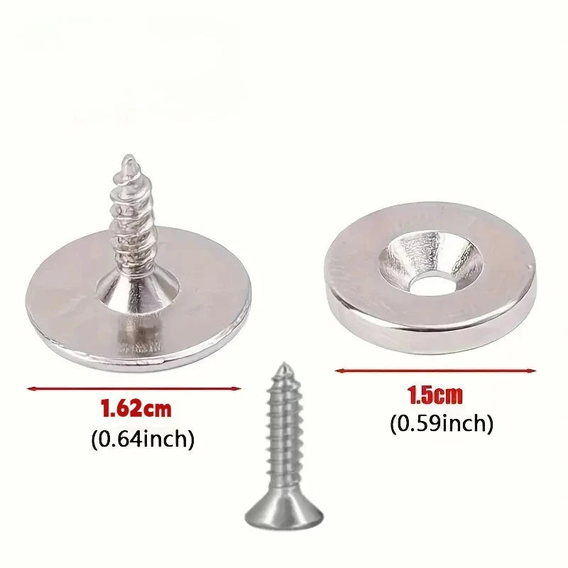 3sets Cabinet Magnetic Buckle, Door Latch, Cabinet Door Lock, Magnetic Closure For Cabinet Doors And Drawers Qme
