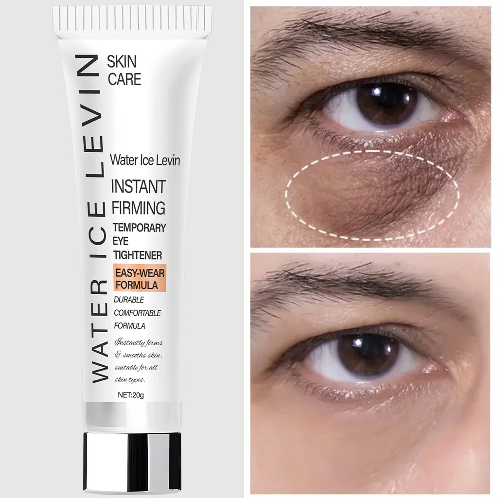 Levin Instant Firming Eye Tightener with Hyaluronic Acid & Retinol - Temporary Eye Cream for Smooth, Elastic Skin Qme
