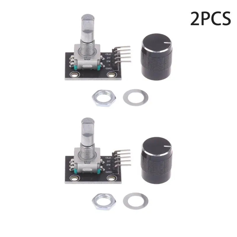 KY-040 360 Degree Rotary Encoder Module With Push Button 20 Pulse 5VBrick Sensor Modules For Or DIY Electronics. Qme 2Sets