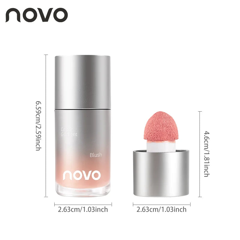 4-Color Liquid Velvet Blush Water-resistant Stain-resistant Qme