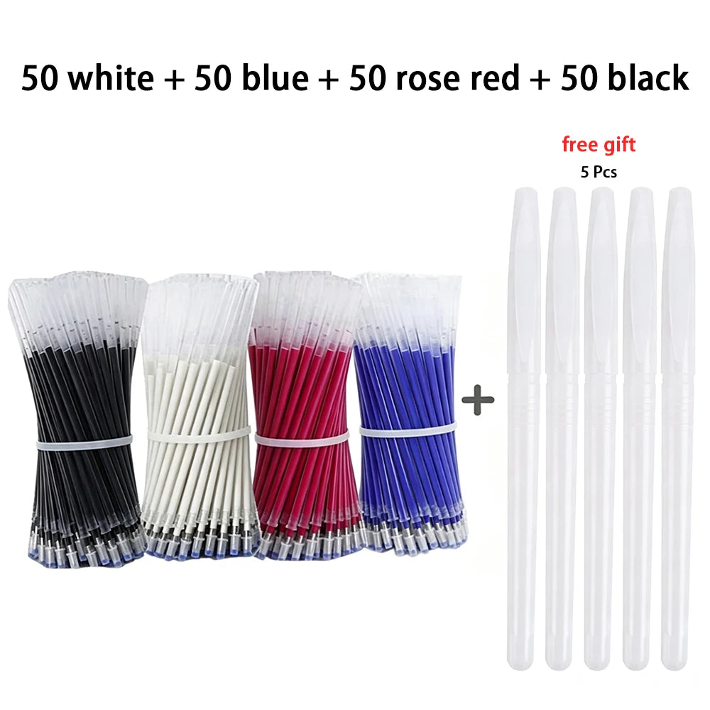100/200/400 Pcs High Temperature Disappearing Heat Erasable Refill Set Fabric DIY Sewing Craft Clothing Marking Accessories Qme 200 Pcs set
