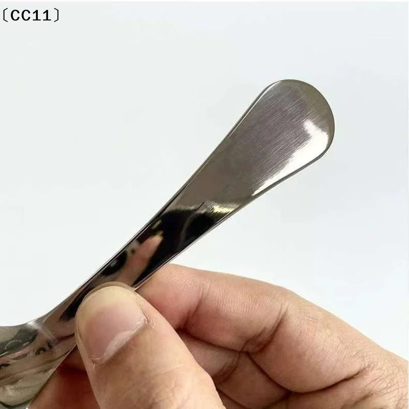 Stainless Steel Round Spoon Net Red Golden Dinner Long Handle Qme