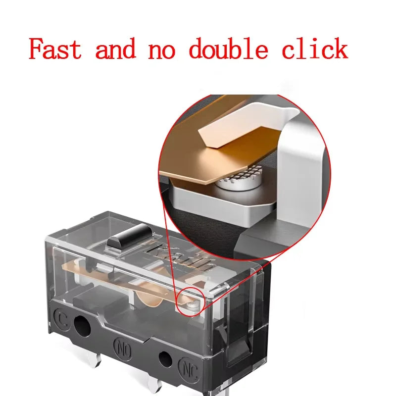 Kailh Micro Switch GM8.0 Mouse Switch Esports Mouse Accessory Computer Mice Gold Contactor 80 Million Click Left Right Button Qme