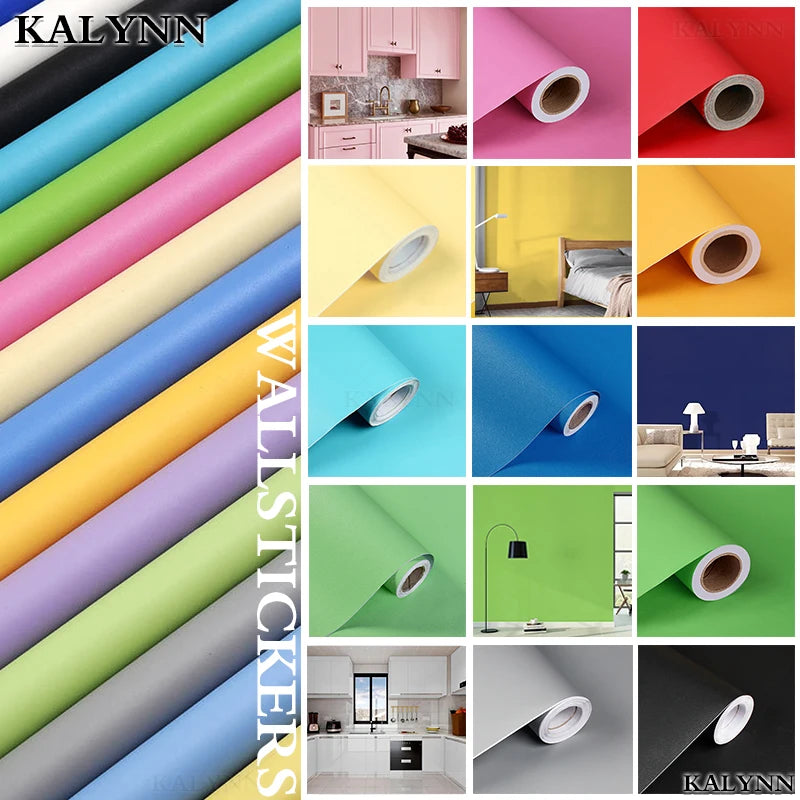 Vinyl Self-adhesive Wallpaper Contact Paper Waterpoof Peel Stick Wall Qme