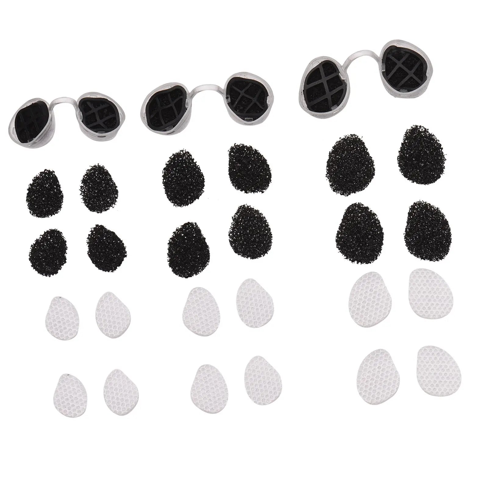 Activated carbon dual protection series invisible nasal filter with one pair of S/M/L sizes Qme