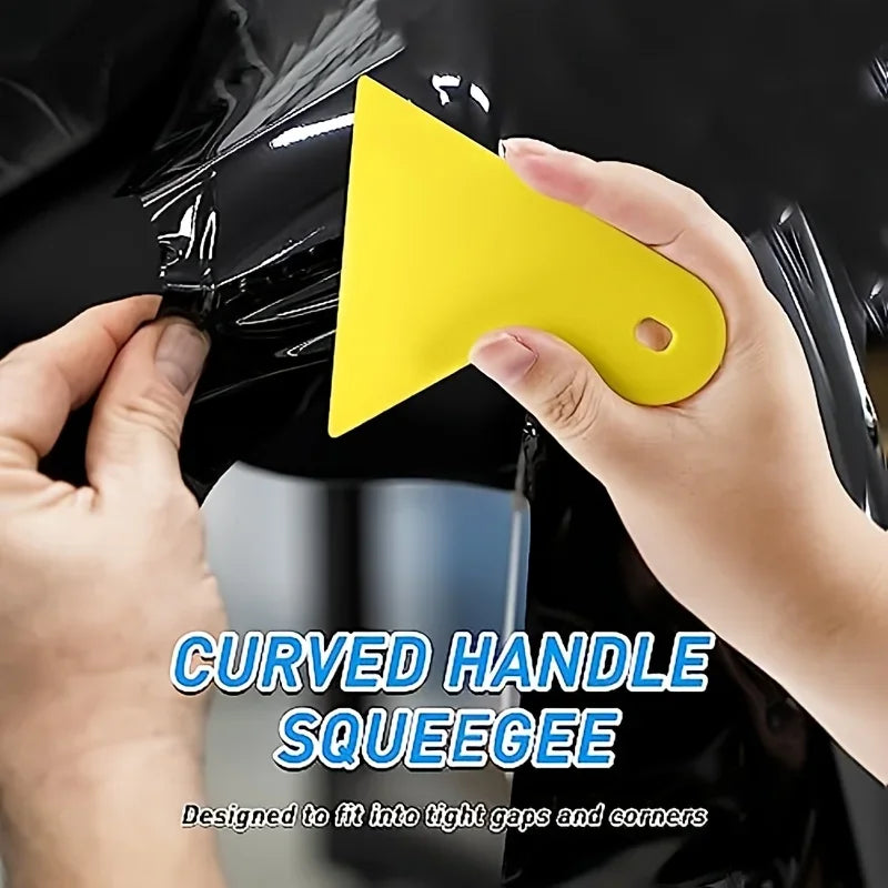 Professional Window Vehicle Wrap Film/Vehicle Wrap Tool Kit with Static Cling Ergonomic Tools,Easy Bubble-Free Installation Qme