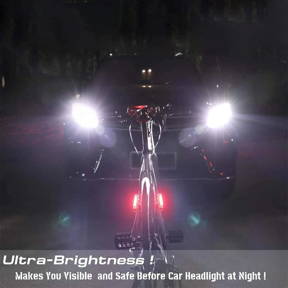 USB Rechargeable LED Bike Tail Light 1-3 Pack, Bright Bicycle Black Light,Cycling Safety Flashlight Qme