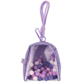 Tamagotchi Paradise Transparent Display Storage Bag Waterproof Qme purple