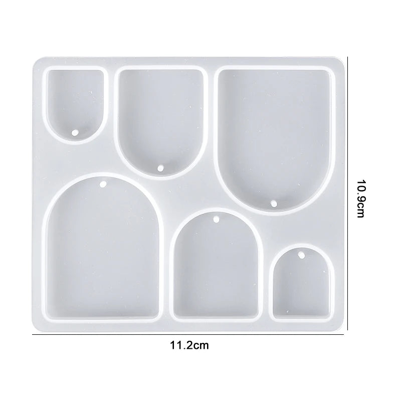 Earring Resin Silicone Molds Pendant Epoxy DIY Craft Women Earrings