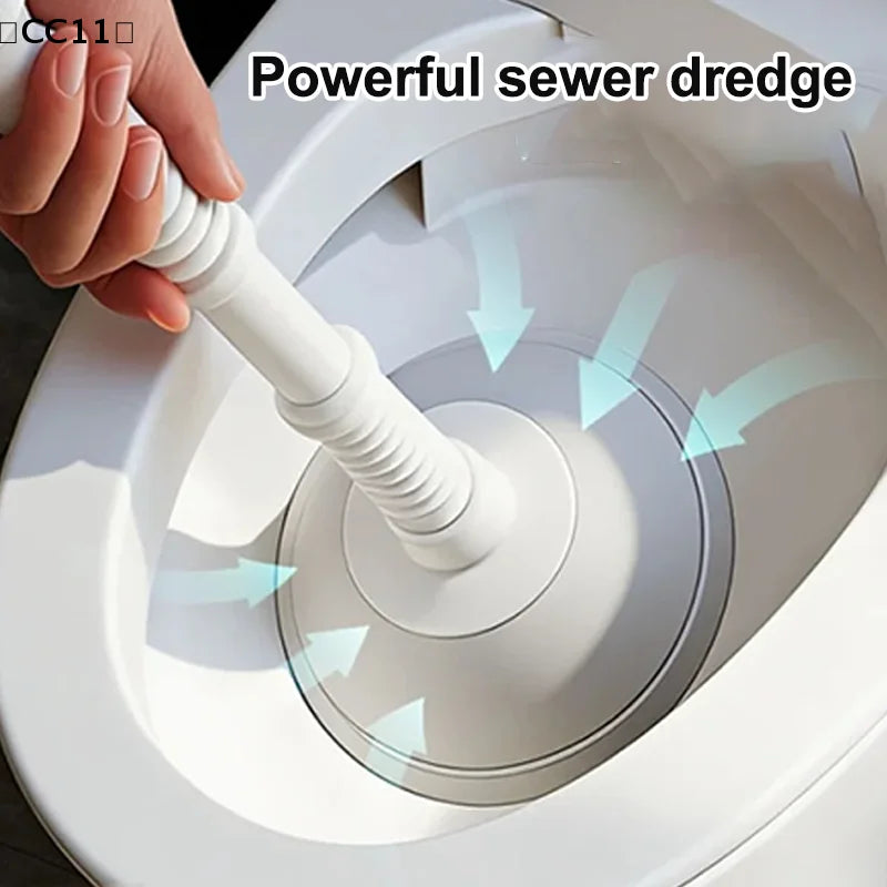 Plastic Toilet Plunger Anti-clogging Drain Cleaner Pipe Dredging Qme