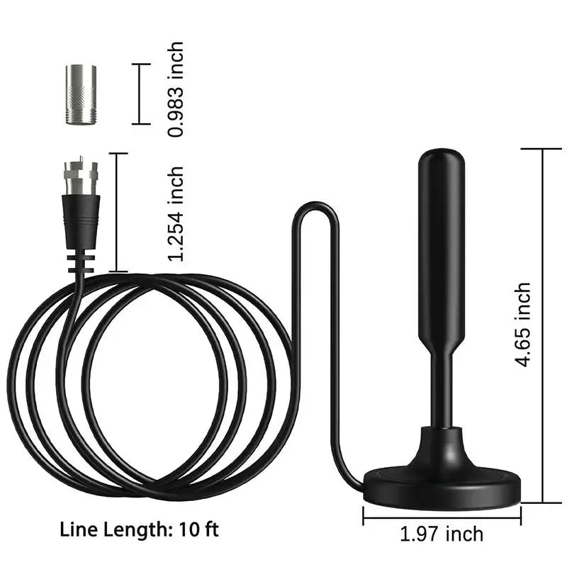 Digital TV Antenna Indoor Use Signal Amplifier HDTV 720P 1080P Qme A1