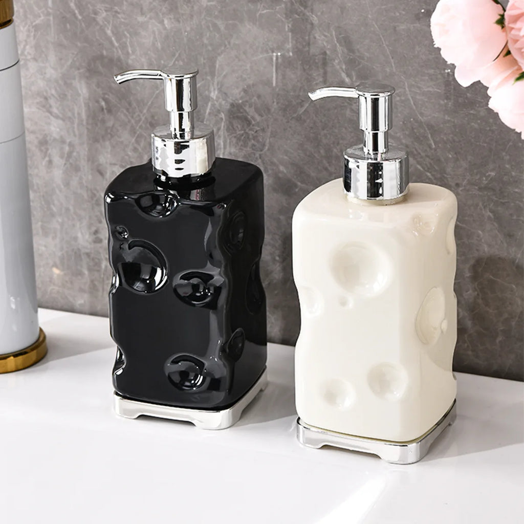 2-Piece Press-type Travel Dispenser Bottle,Foaming Bottle for Bathroom Shampoo Shower Gel Hand Soap,Toiletries Storage Container Qme