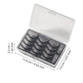Multifunctional Coin Storage Box Random Blue Gray Inner Case Qme Black