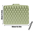 Dish Drying Mat Non-Slip Counter Drainer Liner Silicone Mats For Kitchen For Bathroom Faucet Sink Coffee Station Restroom Shower Qme China Mainland Green