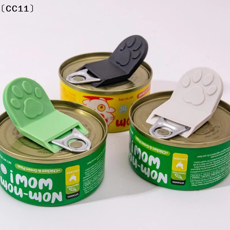 Cat Shape Pet Can Opener Portable Manual Wet Food Cans Jars Easy Ring Qme