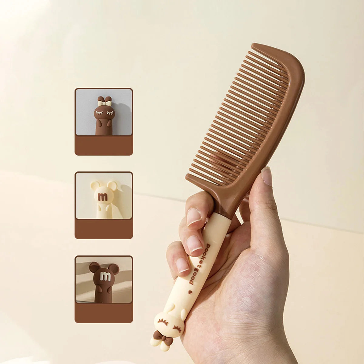 Cartoon Hair Comb Mouse Rabbit Shaped Women Students Styling Tool Qme